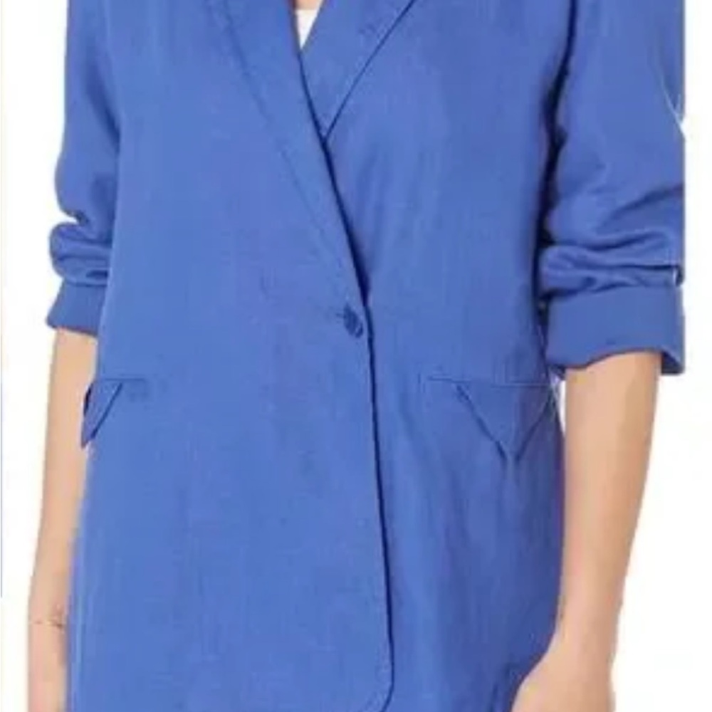 Madewell Double-Breasted Crossover Blazer in 100% Linen